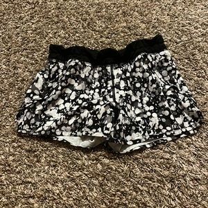 Black and white girls athletic shorts